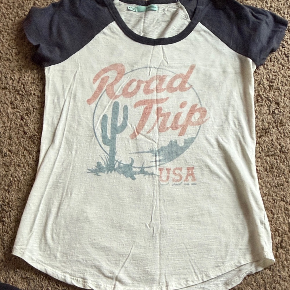 Maurices Cream Road Trip Graphic Tee